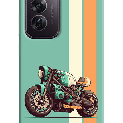 Striped Moto Drift Oppo Reno12 Pro 5G Hard Case Back Cover by Casekaro