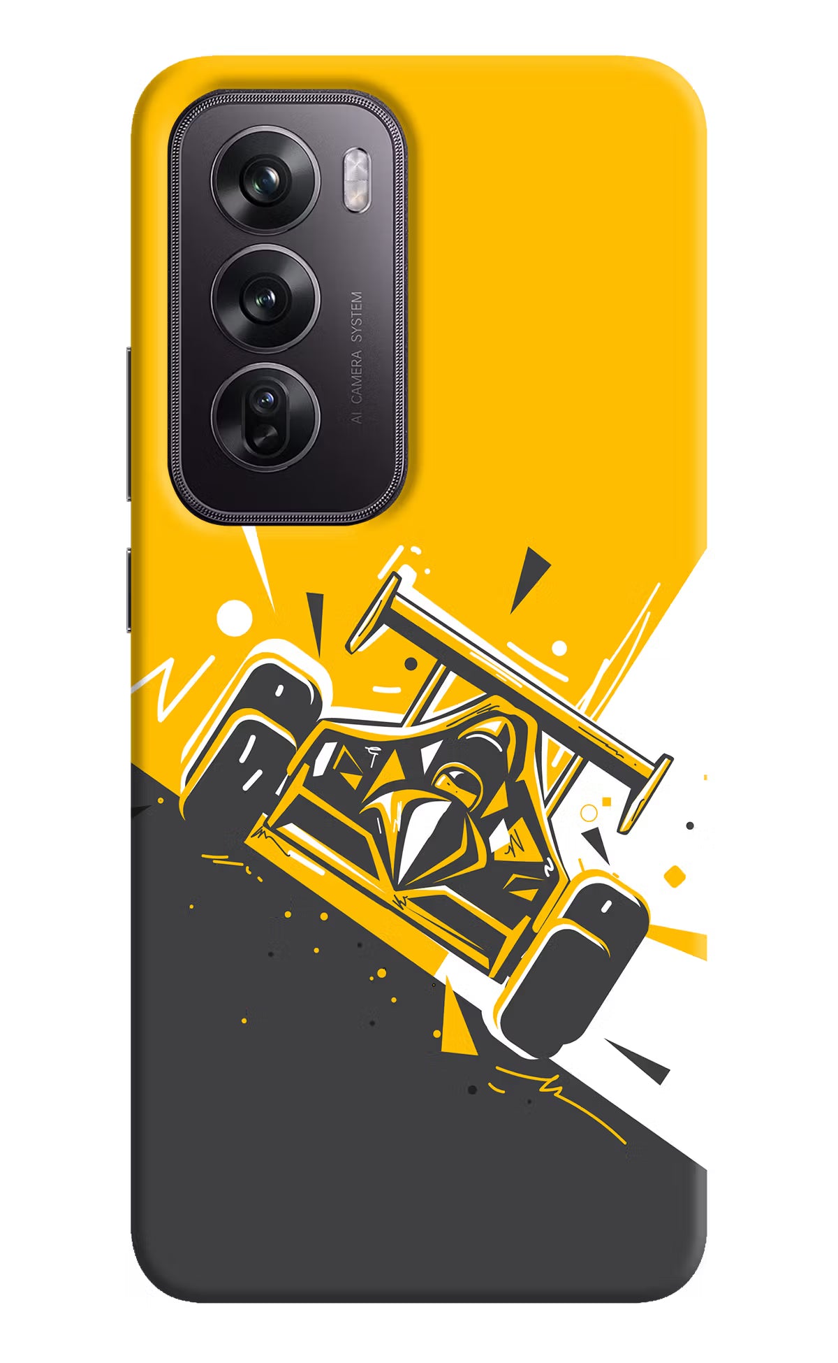 Track King Oppo Reno12 Pro 5G Hard Case Back Cover by Casekaro