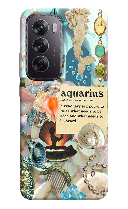 Aquarius Zodiac Oppo Reno12 Pro 5G Hard Case Back Cover by Casekaro