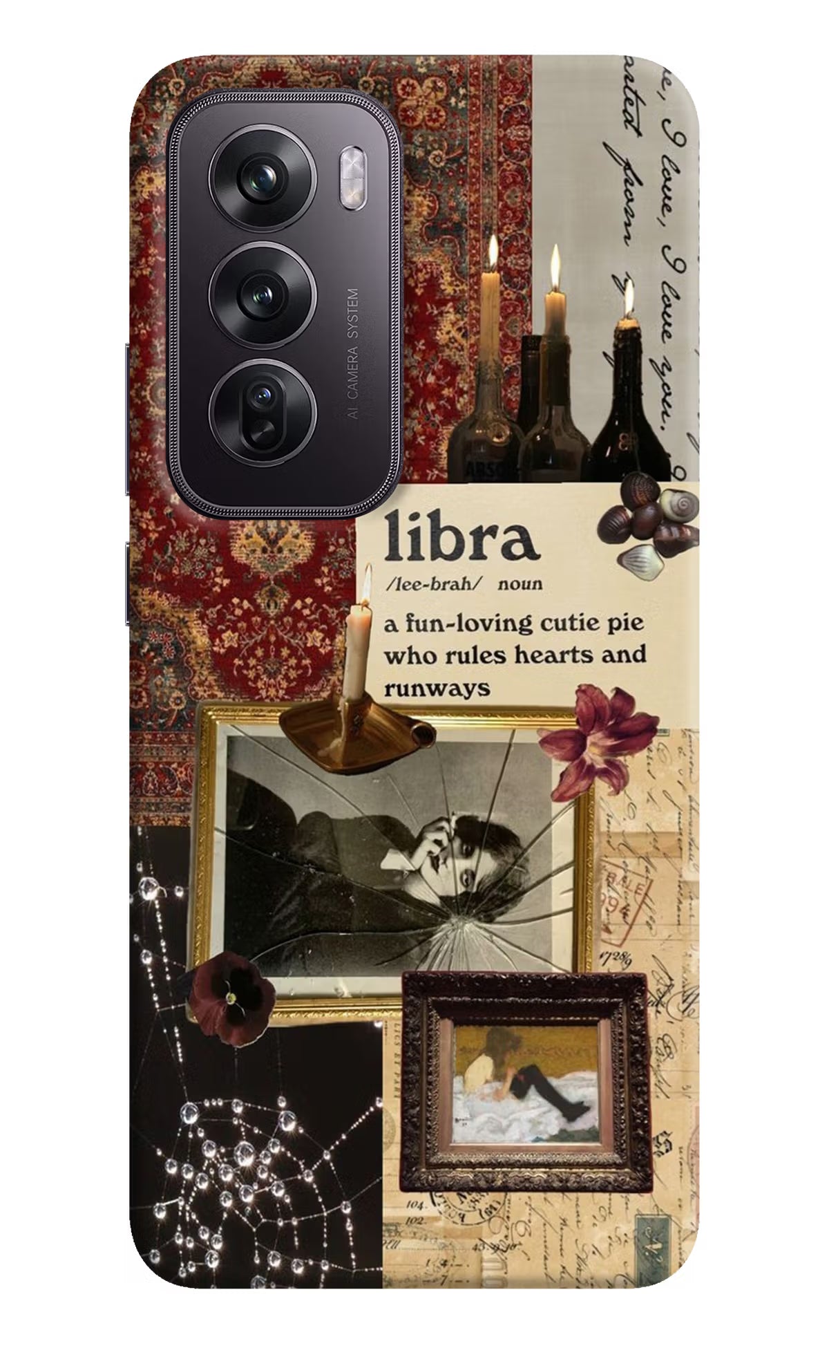 Libra Zodiac Oppo Reno12 Pro 5G Hard Case Back Cover by Casekaro