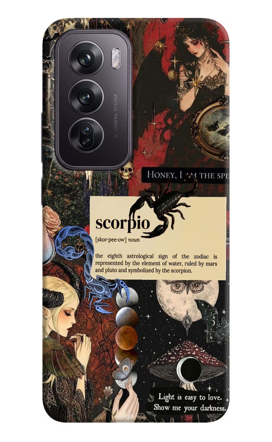Scorpio Zodiac Oppo Reno12 Pro 5G Hard Case Back Cover by Casekaro