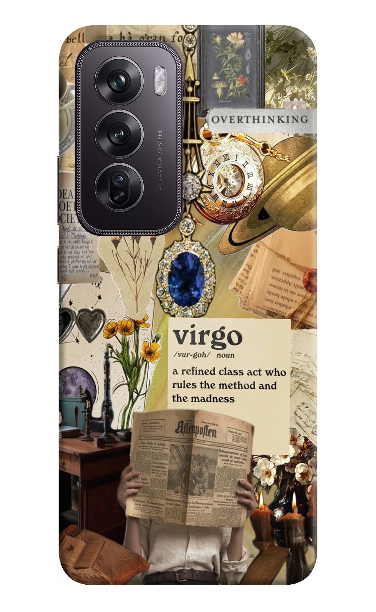 Virgo Zodiac Oppo Reno12 Pro 5G Hard Case Back Cover by Casekaro