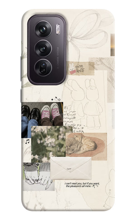 Soft Aesthetic Oppo Reno12 Pro 5G Back Cover