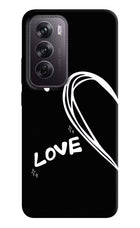 Love Line Oppo Reno12 Pro 5G Hard Case Back Cover by Casekaro