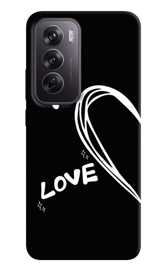 Love Line Oppo Reno12 Pro 5G Hard Case Back Cover by Casekaro
