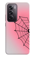 Pink Web Oppo Reno12 Pro 5G Hard Case Back Cover by Casekaro