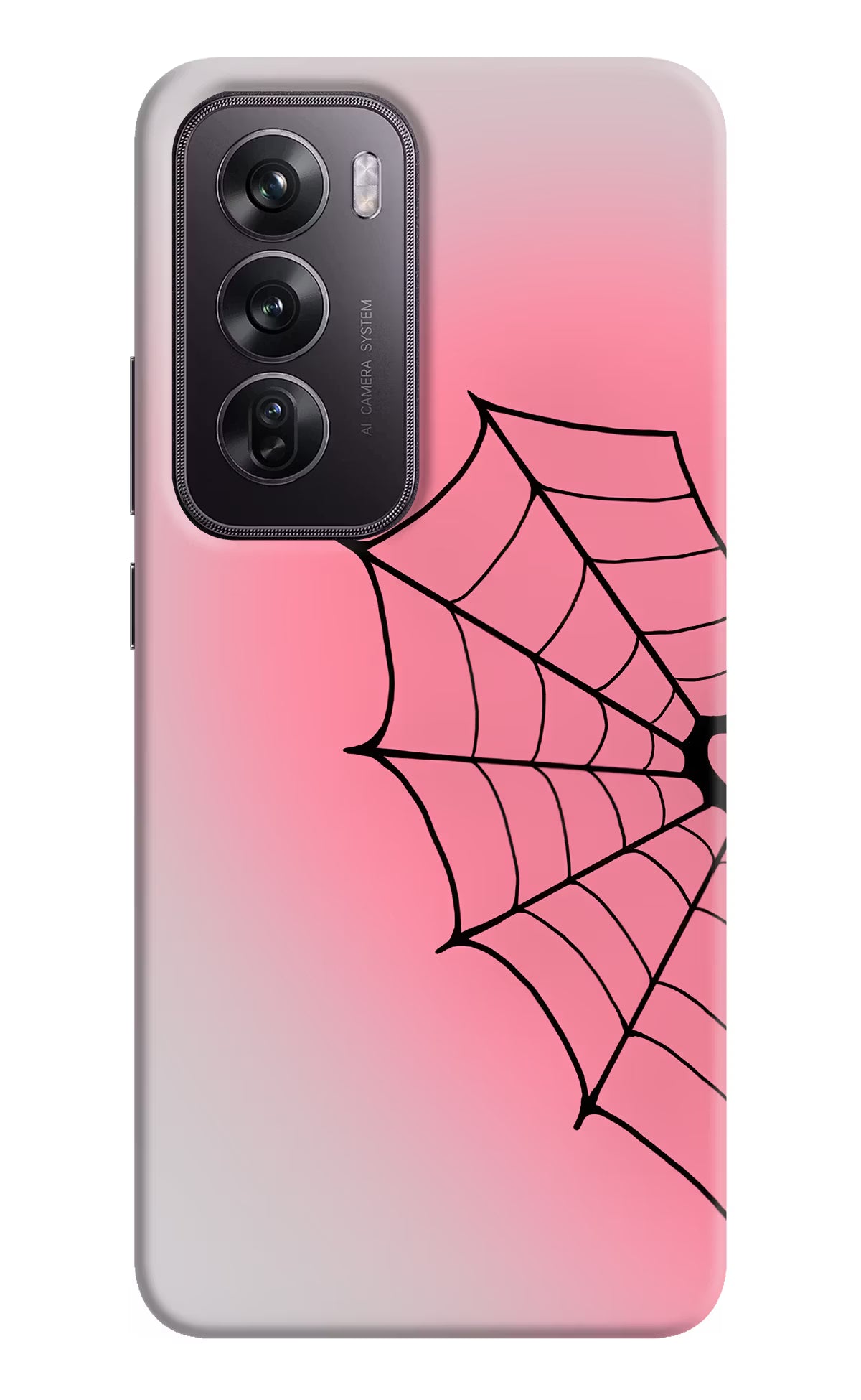 Pink Web Oppo Reno12 Pro 5G Back Cover