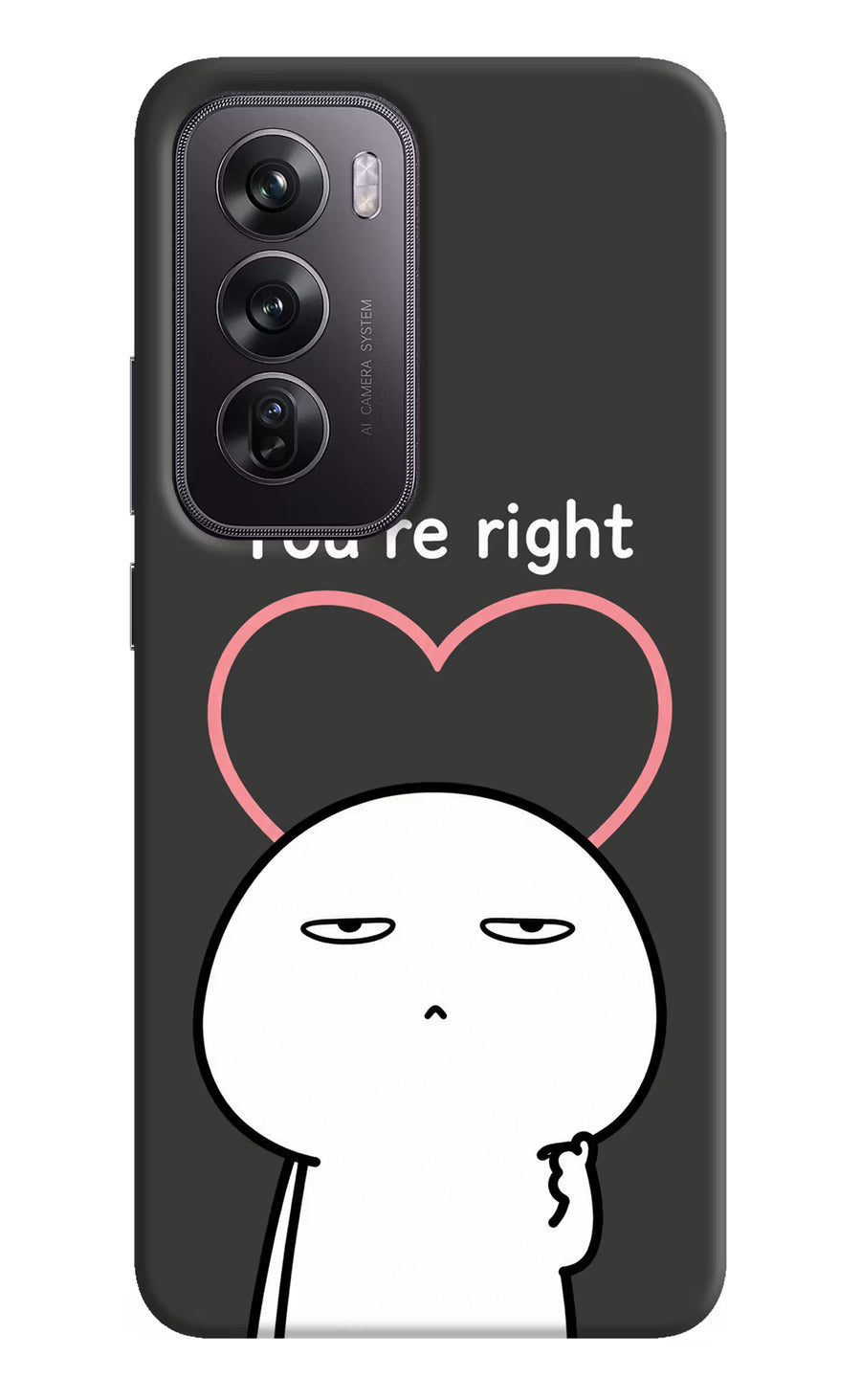 You're Right Oppo Reno12 Pro 5G Back Cover, Hard case