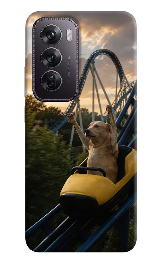 Rollercoaster Dog Oppo Reno12 Pro 5G Hard Case Back Cover by Casekaro