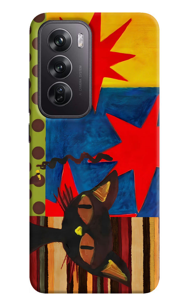 Pop Cat Oppo Reno12 Pro 5G Hard Case Back Cover by Casekaro