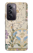 White Lily Oppo Reno12 Pro 5G Hard Case Back Cover by Casekaro