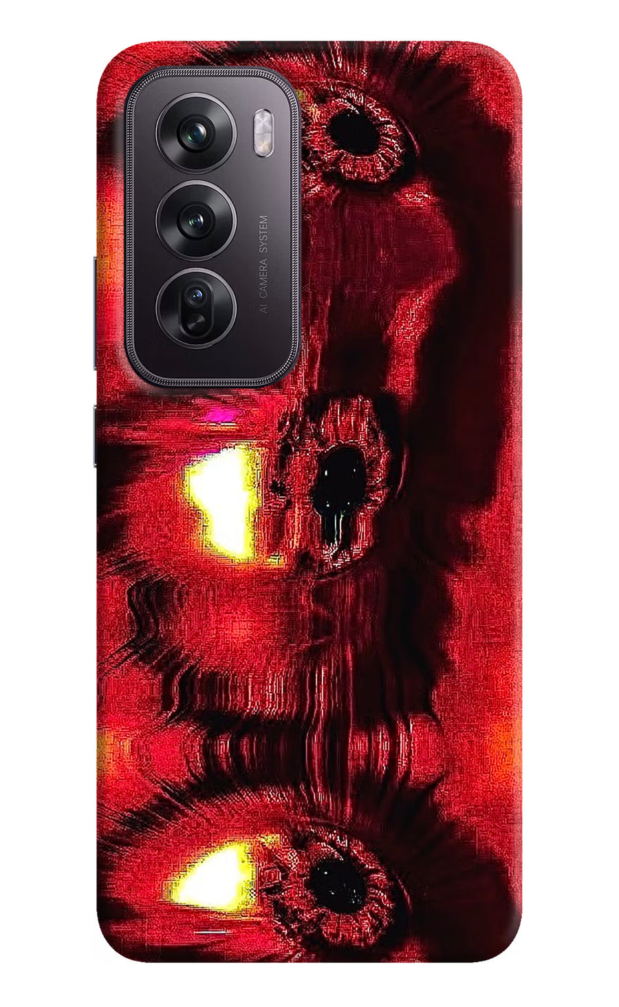 Fire Eye Oppo Reno12 Pro 5G Back Cover, Hard case