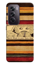Vinyl Stripes Oppo Reno12 Pro 5G Hard Case Back Cover by Casekaro