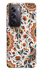 White Mayura Oppo Reno12 Pro 5G Hard Case Back Cover by Casekaro