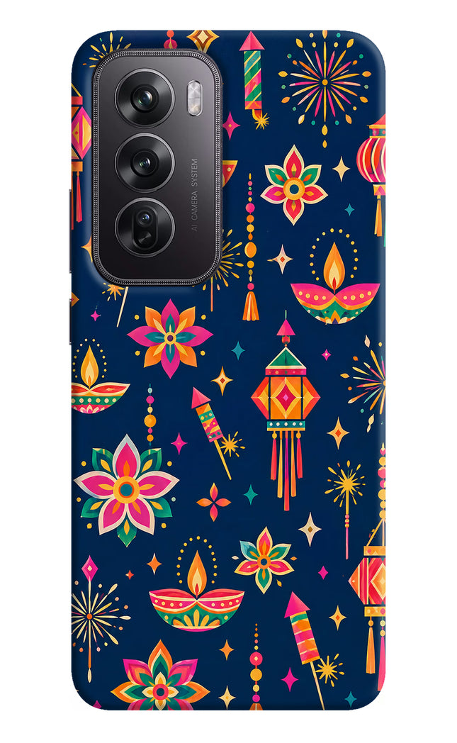 Festive Pop Oppo Reno12 Pro 5G Hard Case Back Cover by Casekaro