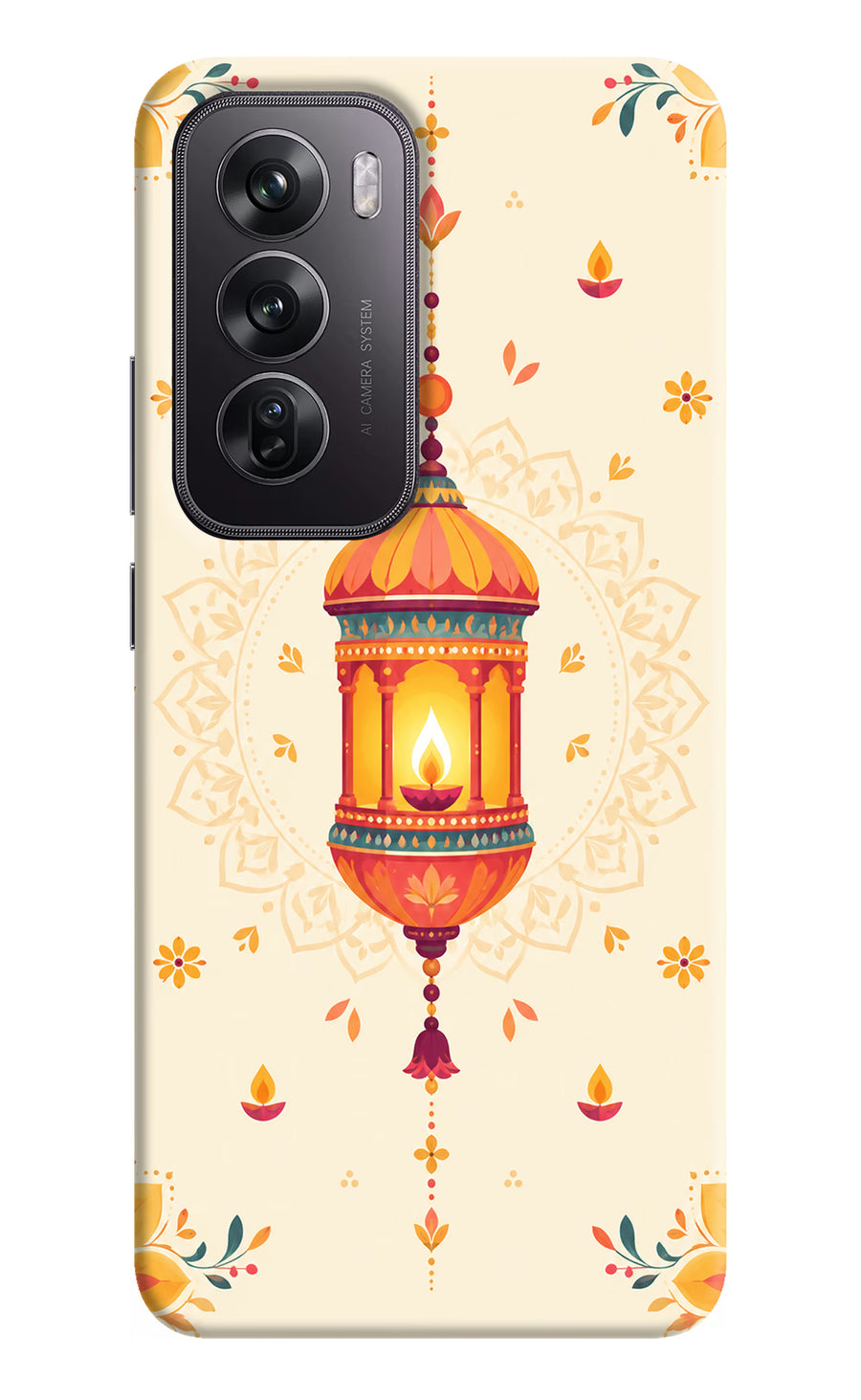 Golden Lantern Oppo Reno12 Pro 5G Back Cover, Hard case
