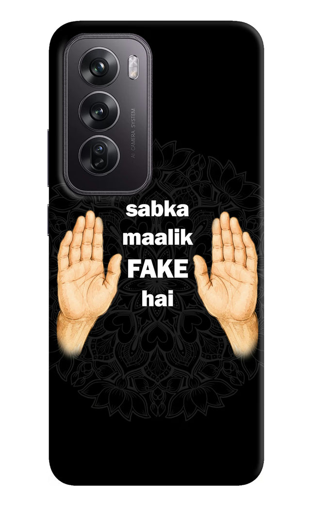 Sabka Malik Fake Oppo Reno12 Pro 5G Hard Case Back Cover by Casekaro