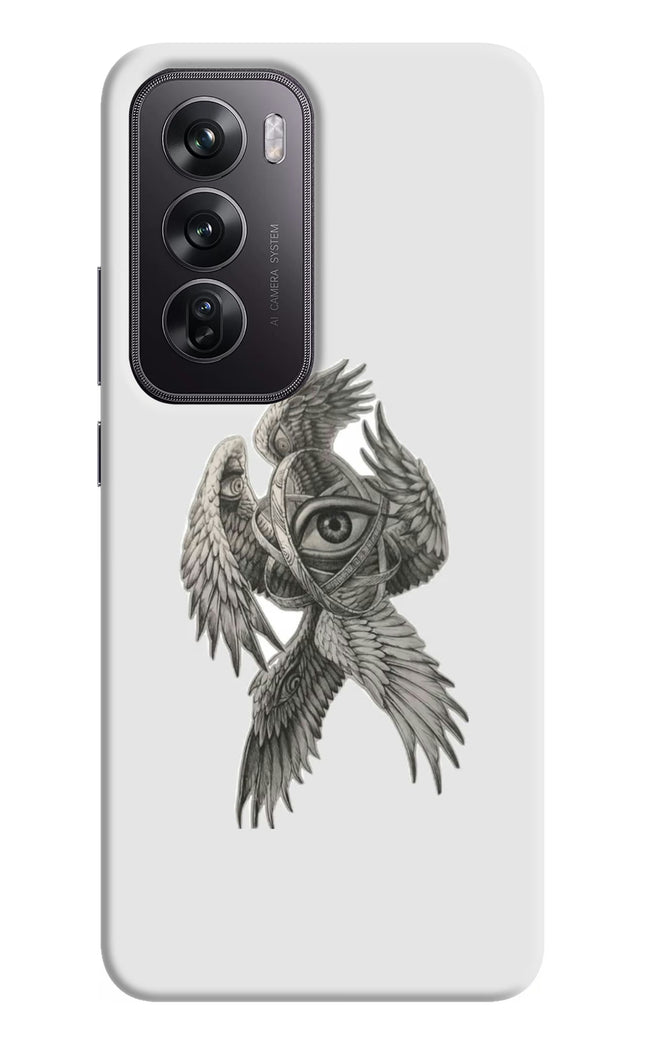 Accurate Angel Oppo Reno12 Pro 5G Hard Case Back Cover by Casekaro