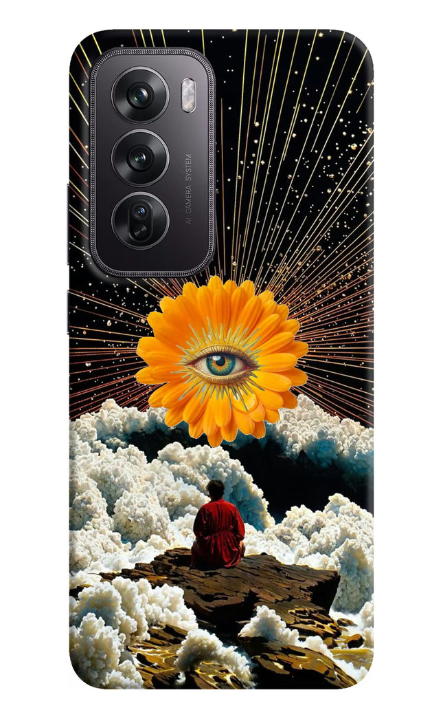 Cosmic Flower Oppo Reno12 Pro 5G Hard Case Back Cover by Casekaro