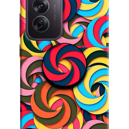 Spiral Pattern Oppo Reno12 Pro 5G Pop Case by Casekaro