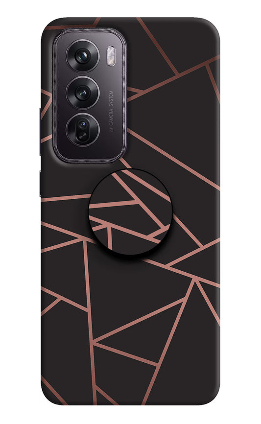 Geometric Pattern Oppo Reno12 Pro 5G Pop Case by Casekaro