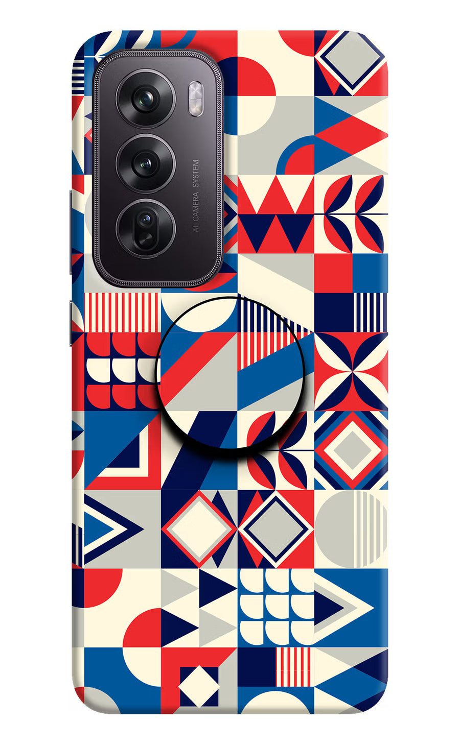 Colorful Pattern Oppo Reno12 Pro 5G Pop Case, Hard case