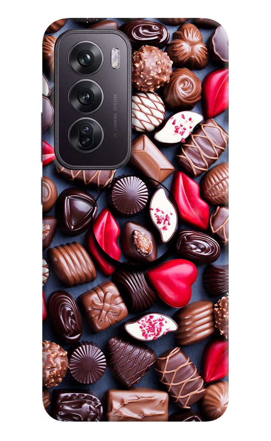 Chocolates Oppo Reno12 Pro 5G Pop Case, Hard case