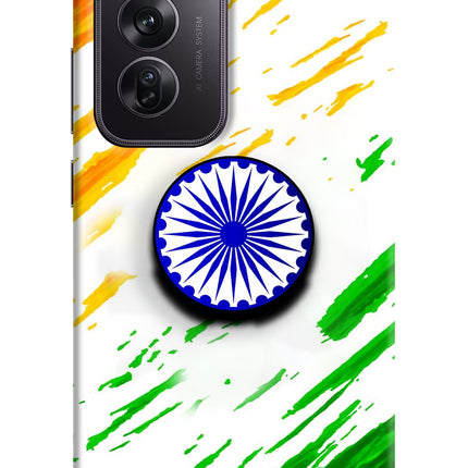 Indian Flag Ashoka Chakra Oppo Reno12 Pro 5G Pop Case by Casekaro
