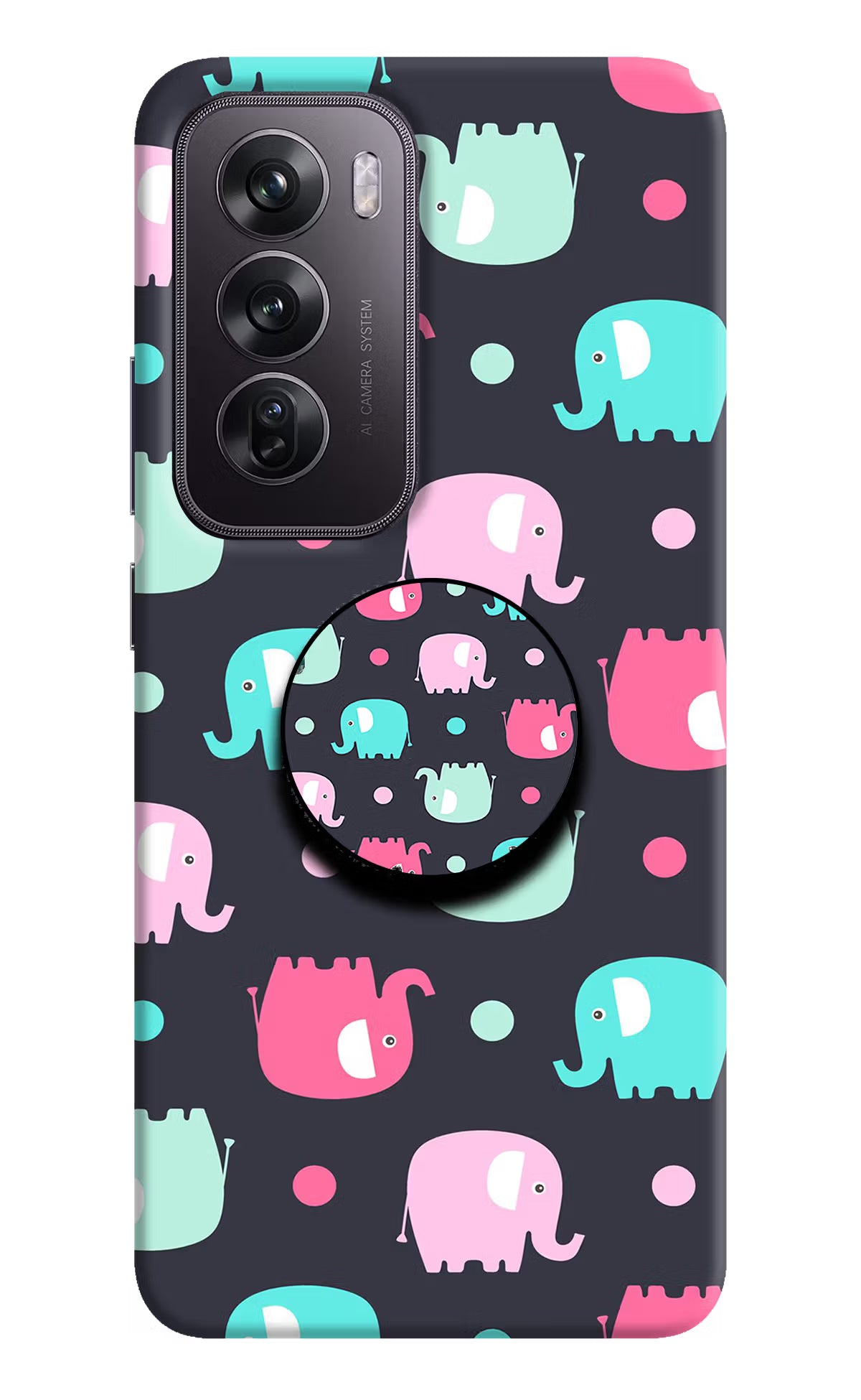 Baby Elephants Oppo Reno12 Pro 5G Pop Case by Casekaro