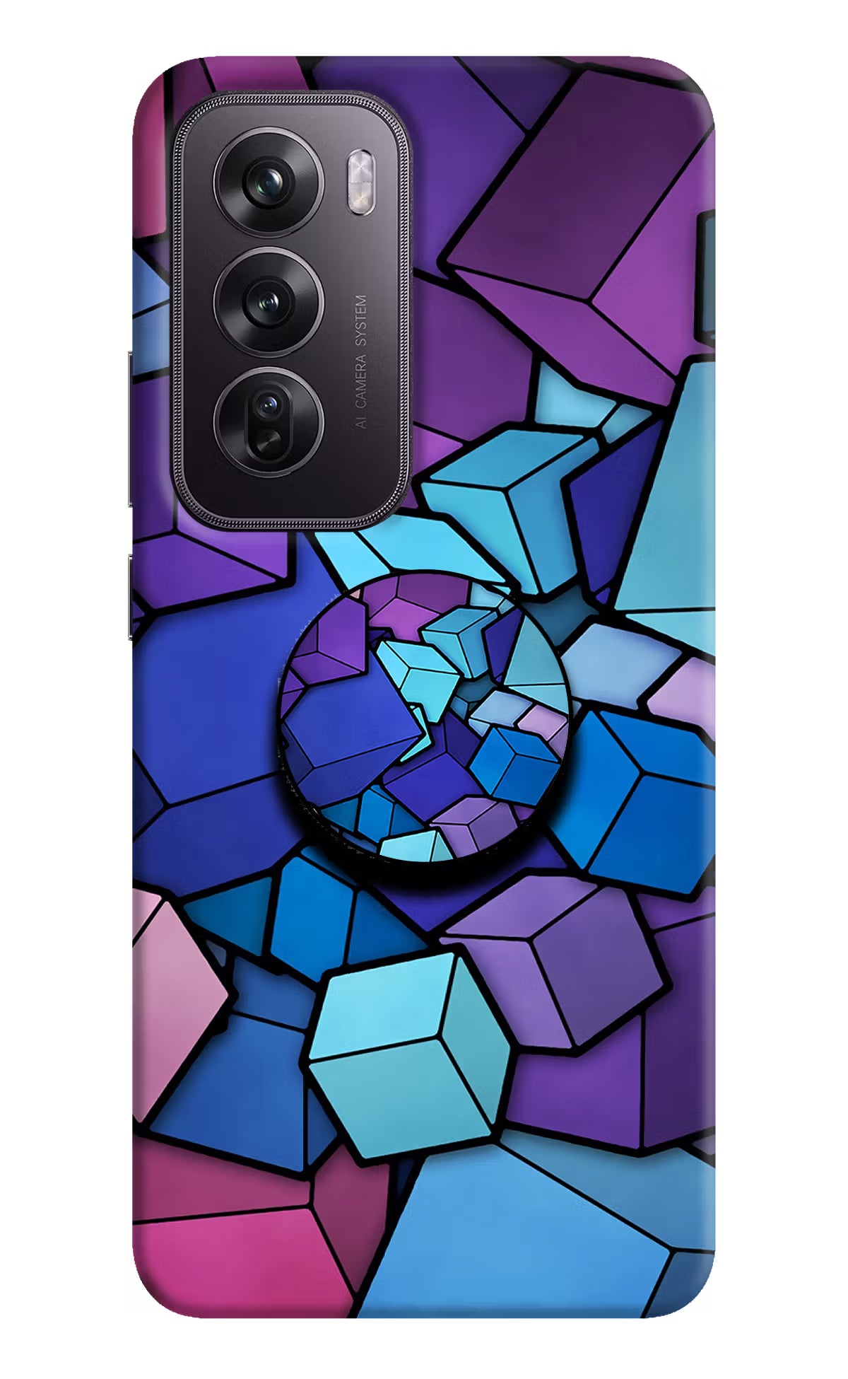 Cubic Abstract Oppo Reno12 Pro 5G Pop Case by Casekaro