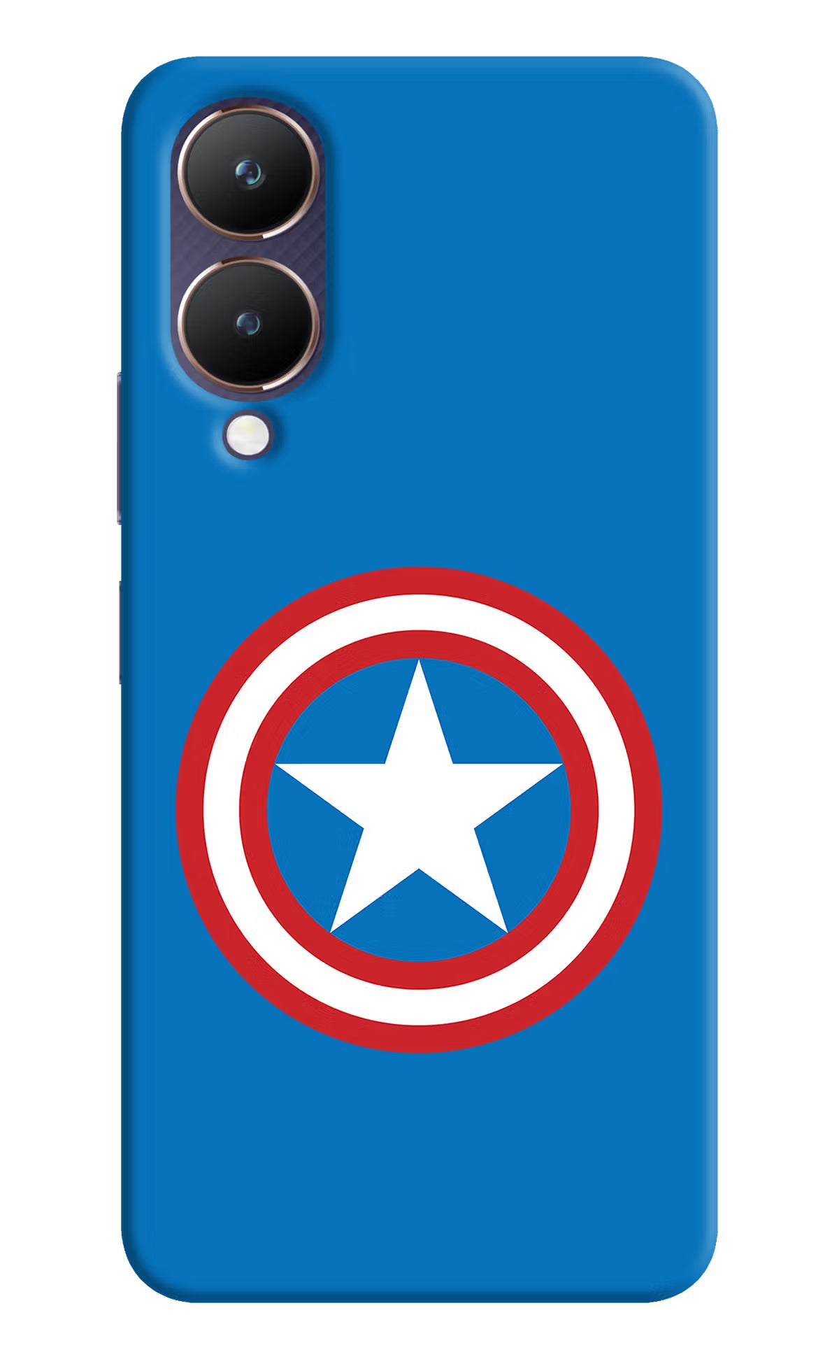 Captain America Logo Vivo Y28 5G Hard Case Back Cover by Casekaro