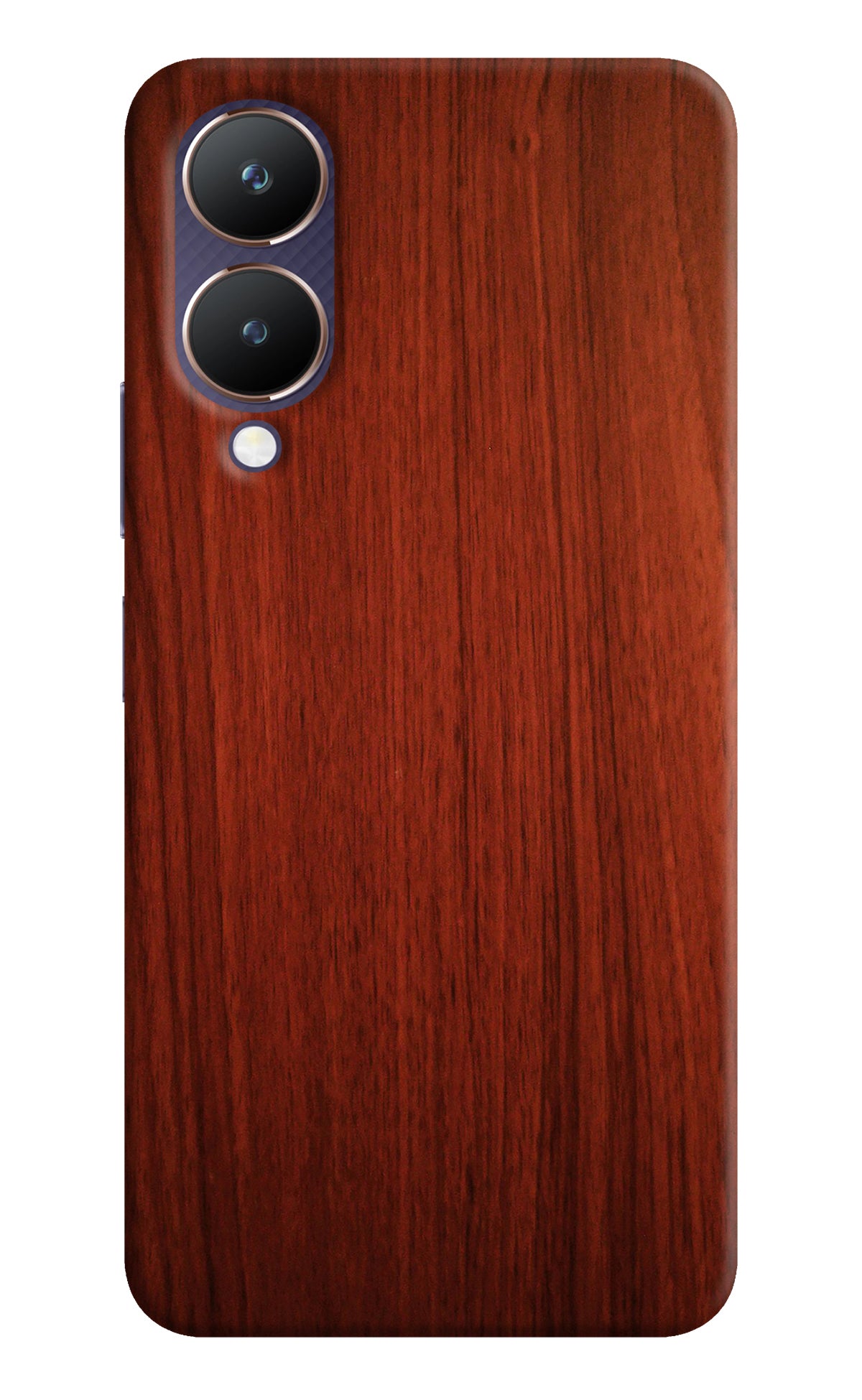 Wooden Plain Pattern Vivo Y28 5G Back Cover