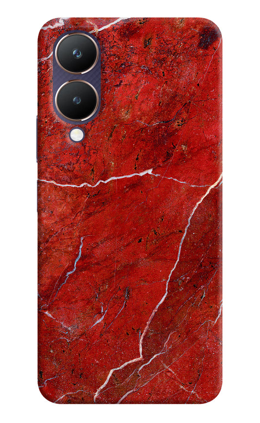 Red Marble Design Vivo Y28 5G Hard Case Back Cover by Casekaro