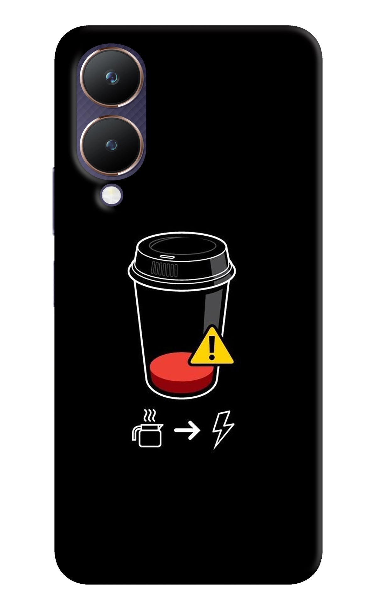 Coffee Vivo Y28 5G Back Cover