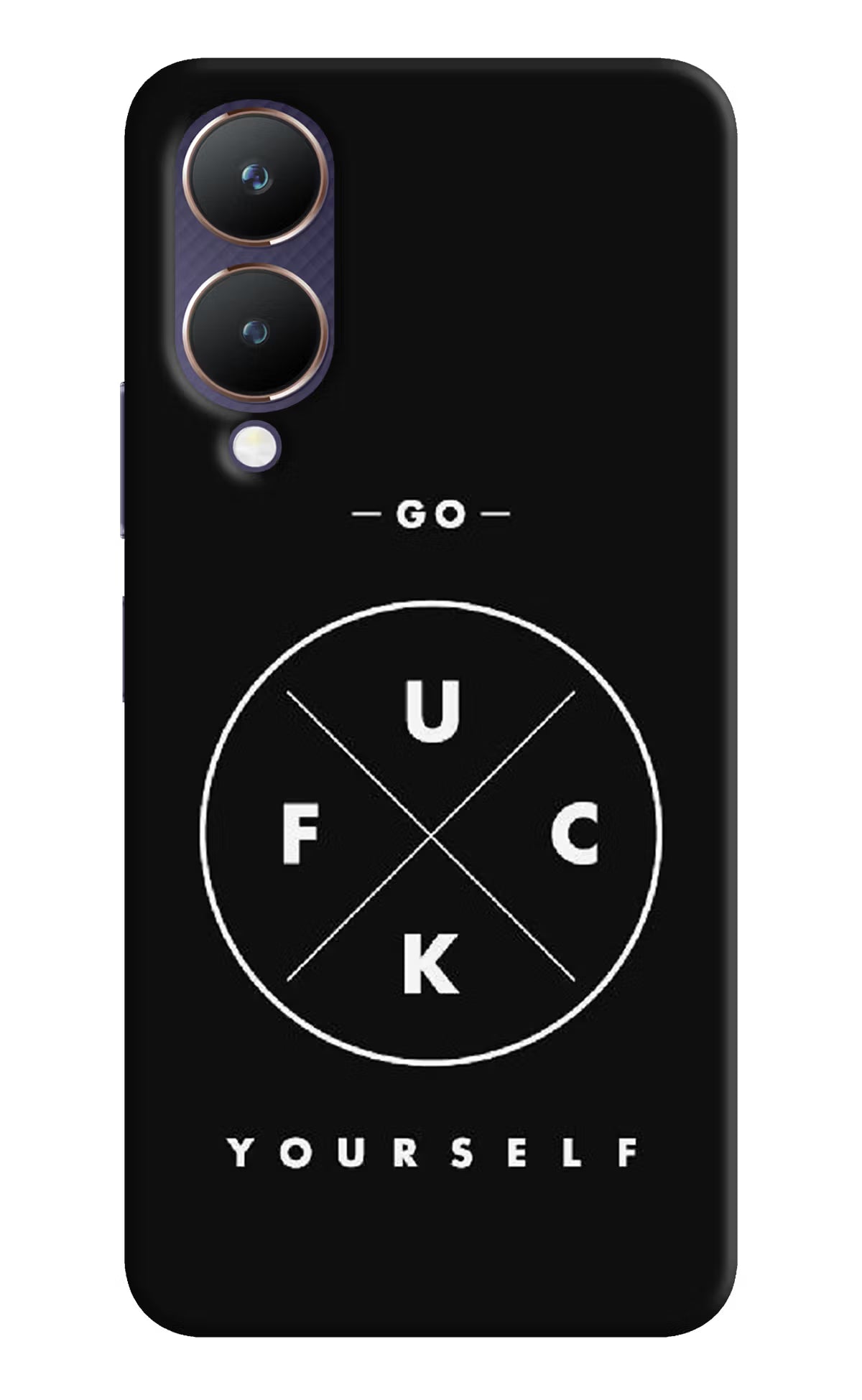 Go Fuck Yourself Vivo Y28 5G Hard Case Back Cover by Casekaro