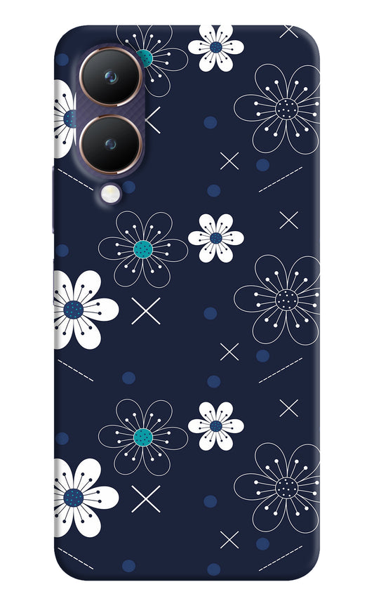 Flowers Vivo Y28 5G Back Cover