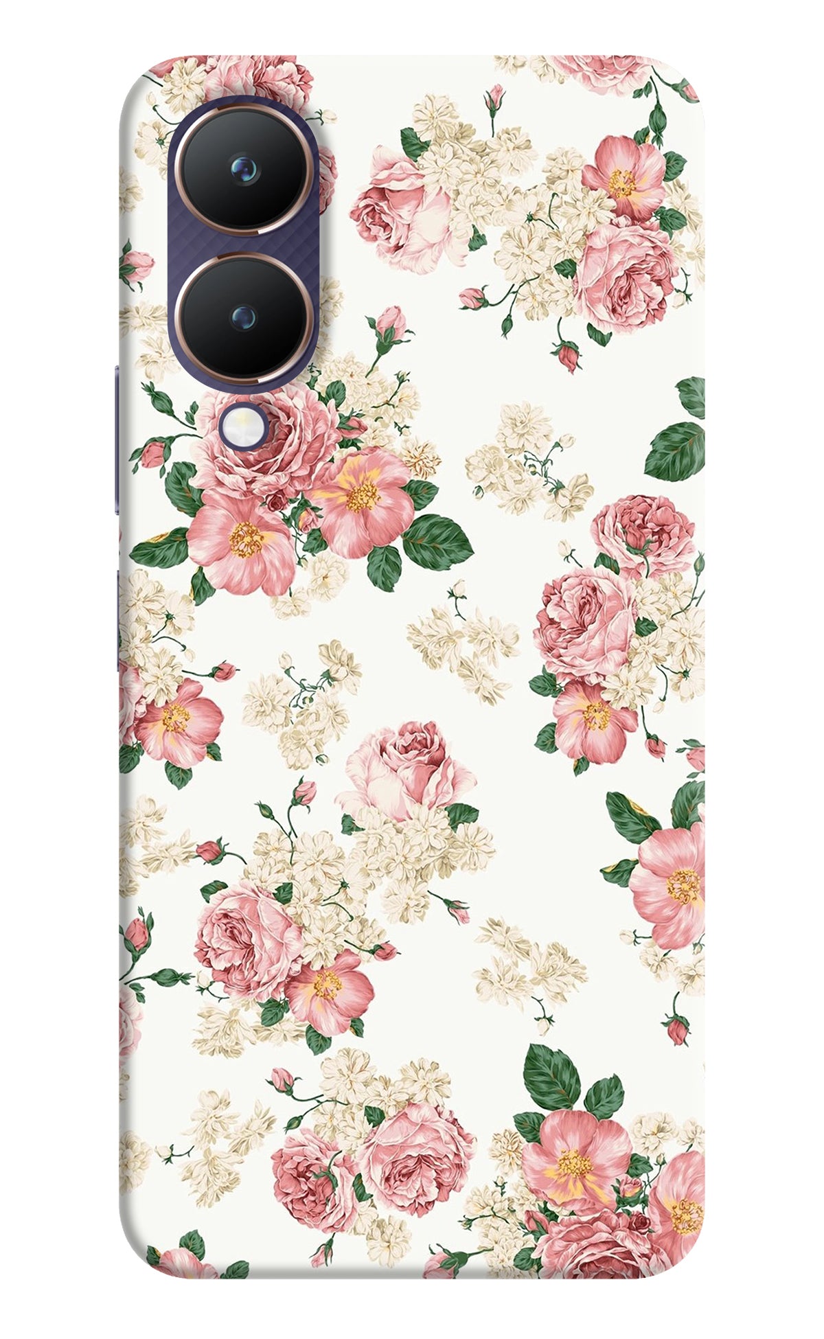 Flowers Vivo Y28 5G Back Cover