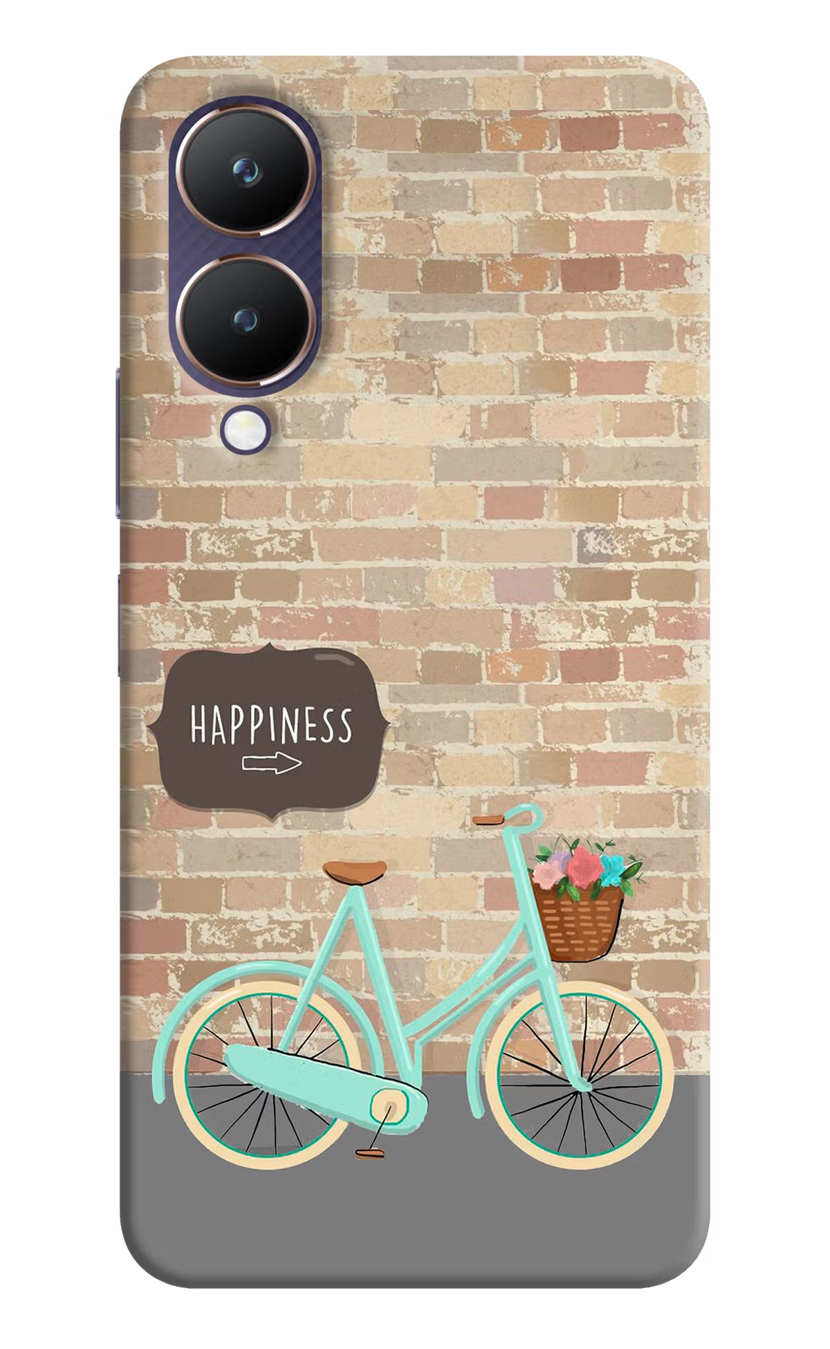 Happiness Artwork Vivo Y28 5G Hard Case Back Cover by Casekaro