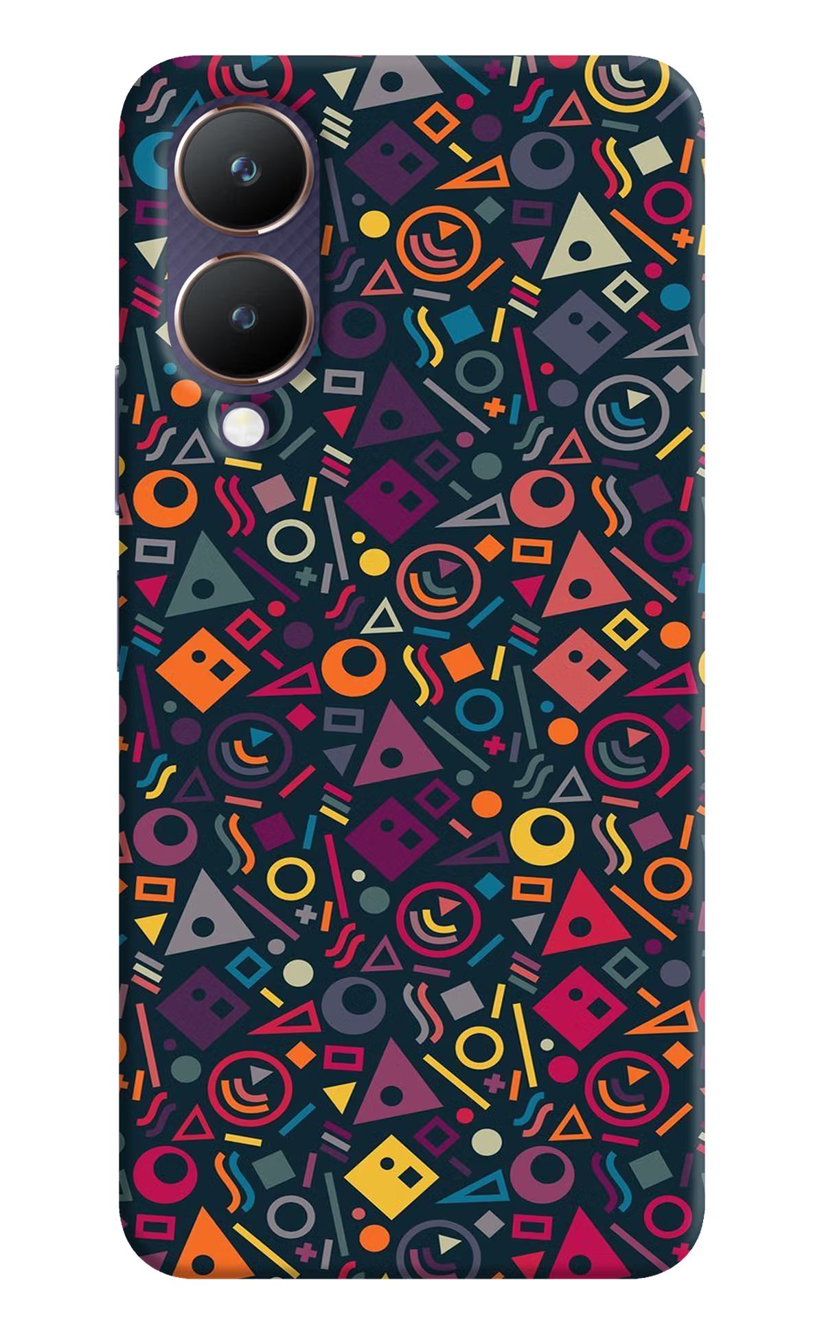 Geometric Abstract Vivo Y28 5G Hard Case Back Cover by Casekaro
