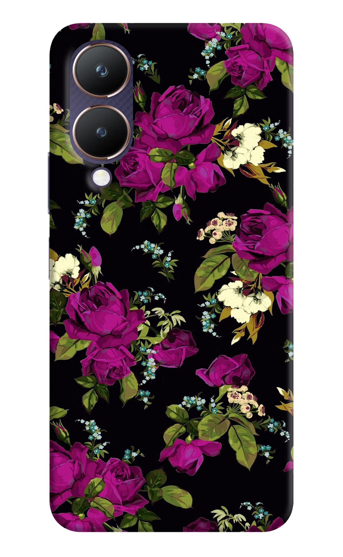 Flowers Vivo Y28 5G Hard Case Back Cover by Casekaro