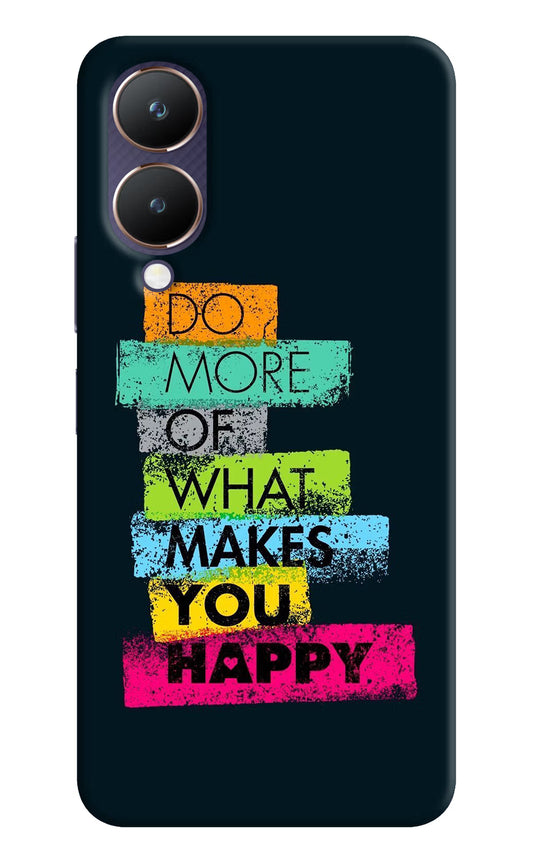 Do More Of What Makes You Happy Vivo Y28 5G Hard Case Back Cover by Casekaro