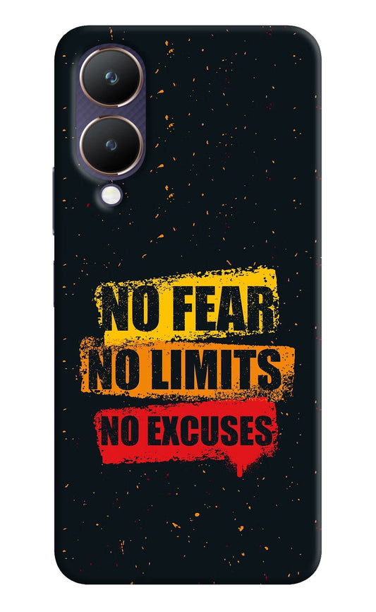 No Fear No Limits No Excuse Vivo Y28 5G Hard Case Back Cover by Casekaro