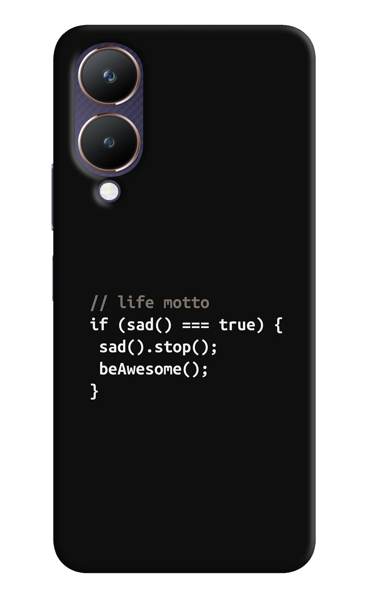 Life Motto Code Vivo Y28 5G Back Cover