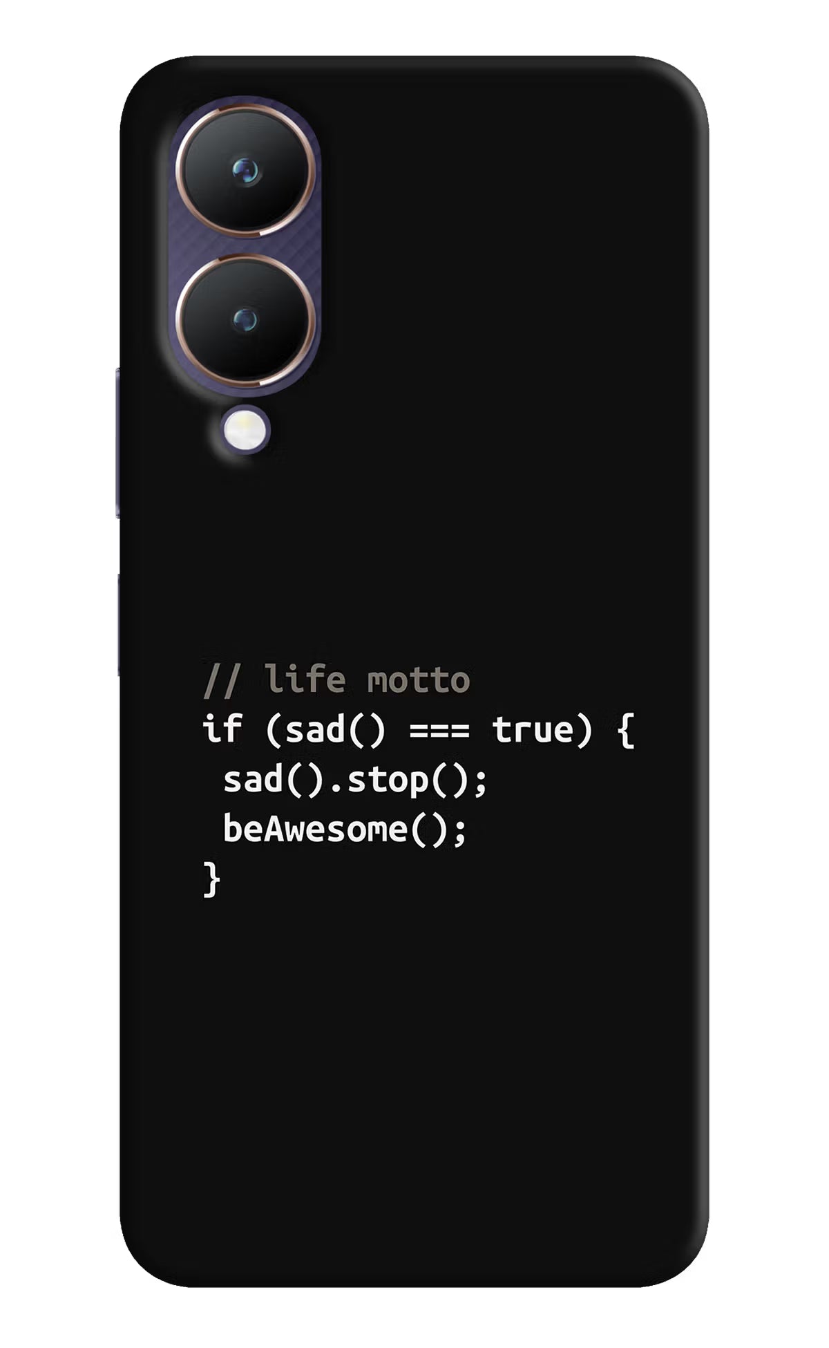 Life Motto Code Vivo Y28 5G Hard Case Back Cover by Casekaro