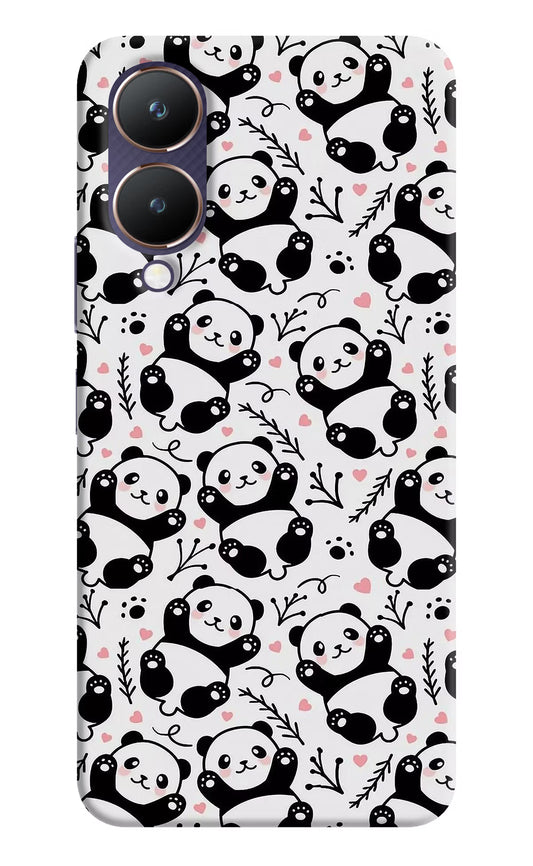 Cute Panda Vivo Y28 5G Hard Case Back Cover by Casekaro
