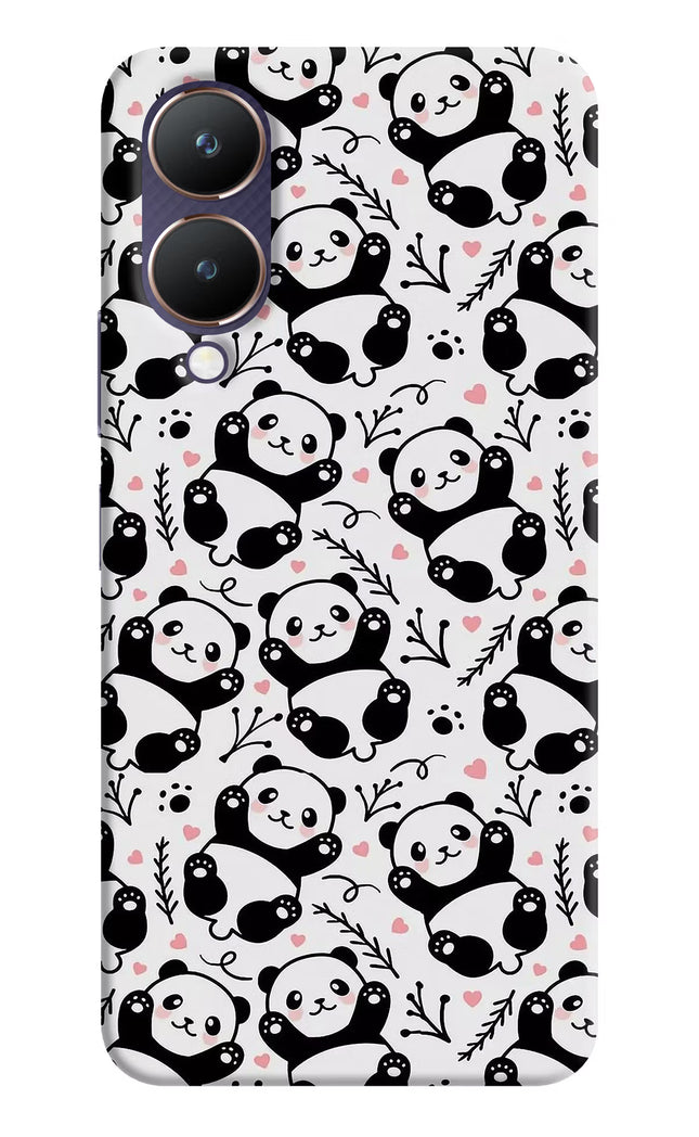 Cute Panda Vivo Y28 5G Hard Case Back Cover by Casekaro