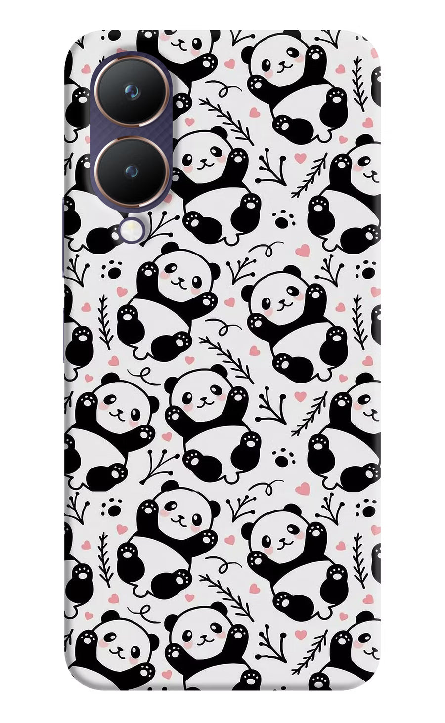 Cute Panda Vivo Y28 5G Back Cover, Hard case