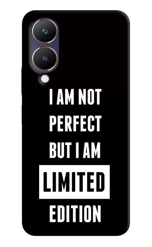 I Am Not Perfect But I Am Limited Edition Vivo Y28 5G Hard Case Back Cover by Casekaro
