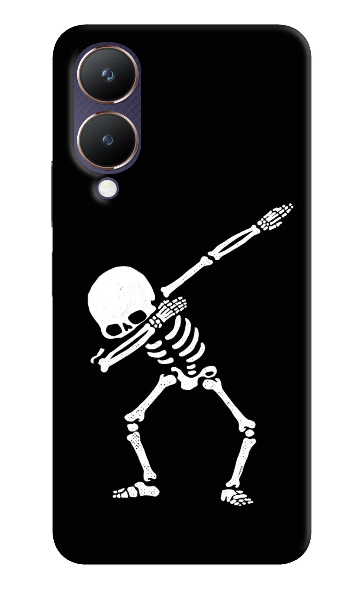 Dabbing Skeleton Art Vivo Y28 5G Hard Case Back Cover by Casekaro