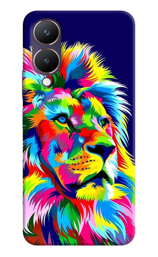 Vector Art Lion Vivo Y28 5G Hard Case Back Cover by Casekaro